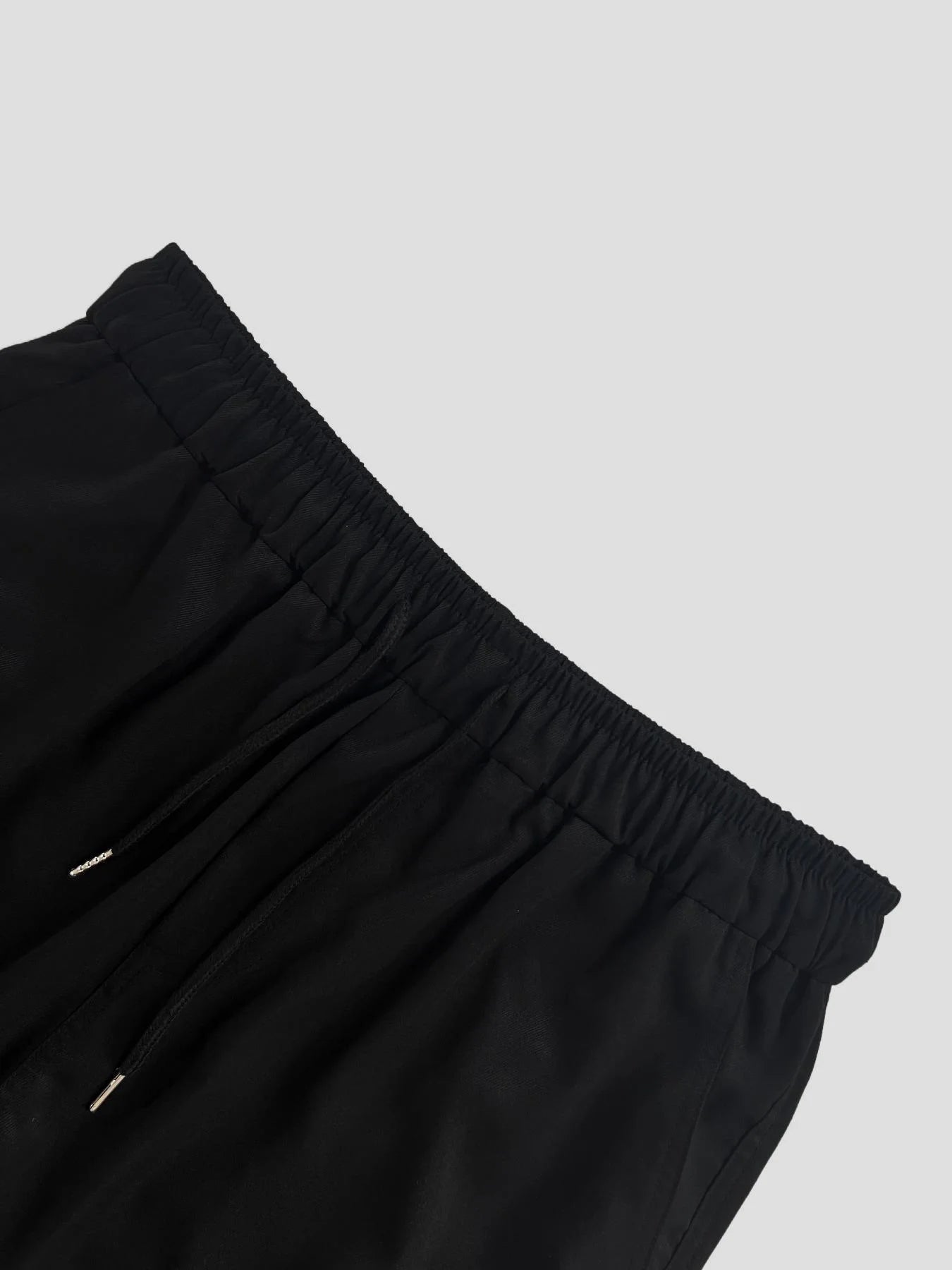Men’s Drawstring Waist Cargo Pants – Casual Straight-Leg Trousers