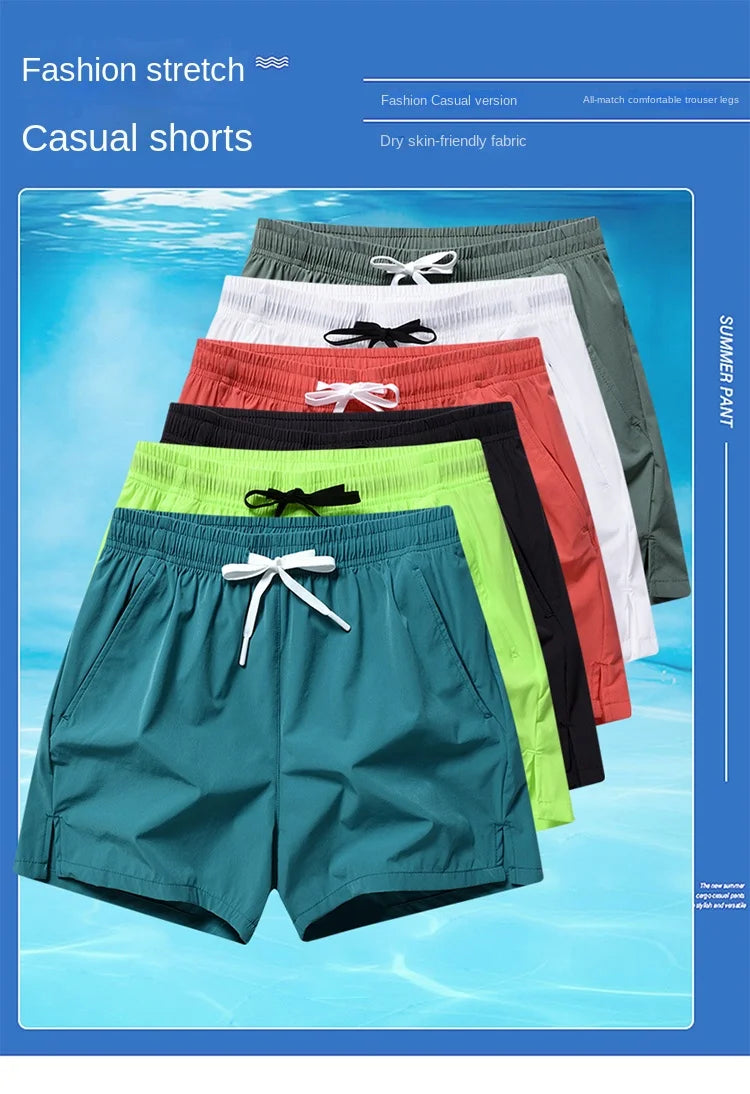 Unisex 3-in-1 Sports Shorts with Zippered Pockets