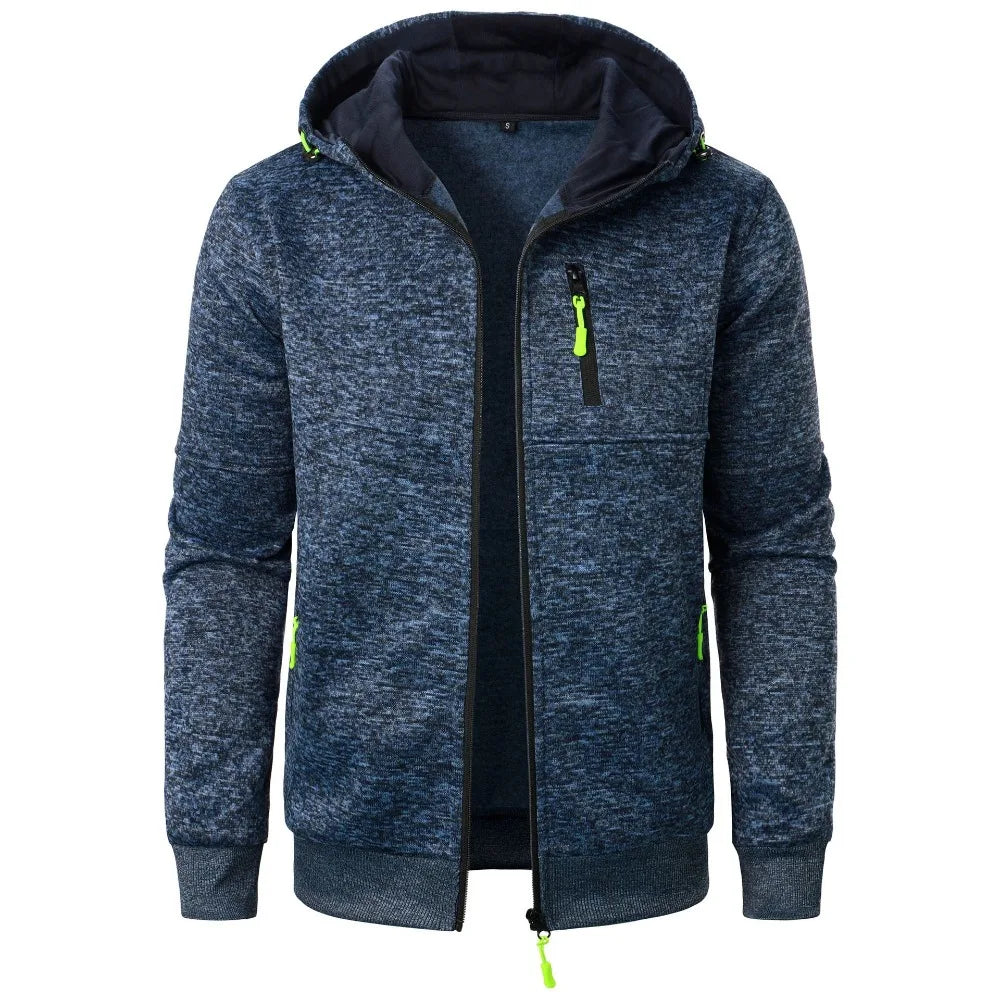 Men's Sports Hooded Sweatshirt Jacket