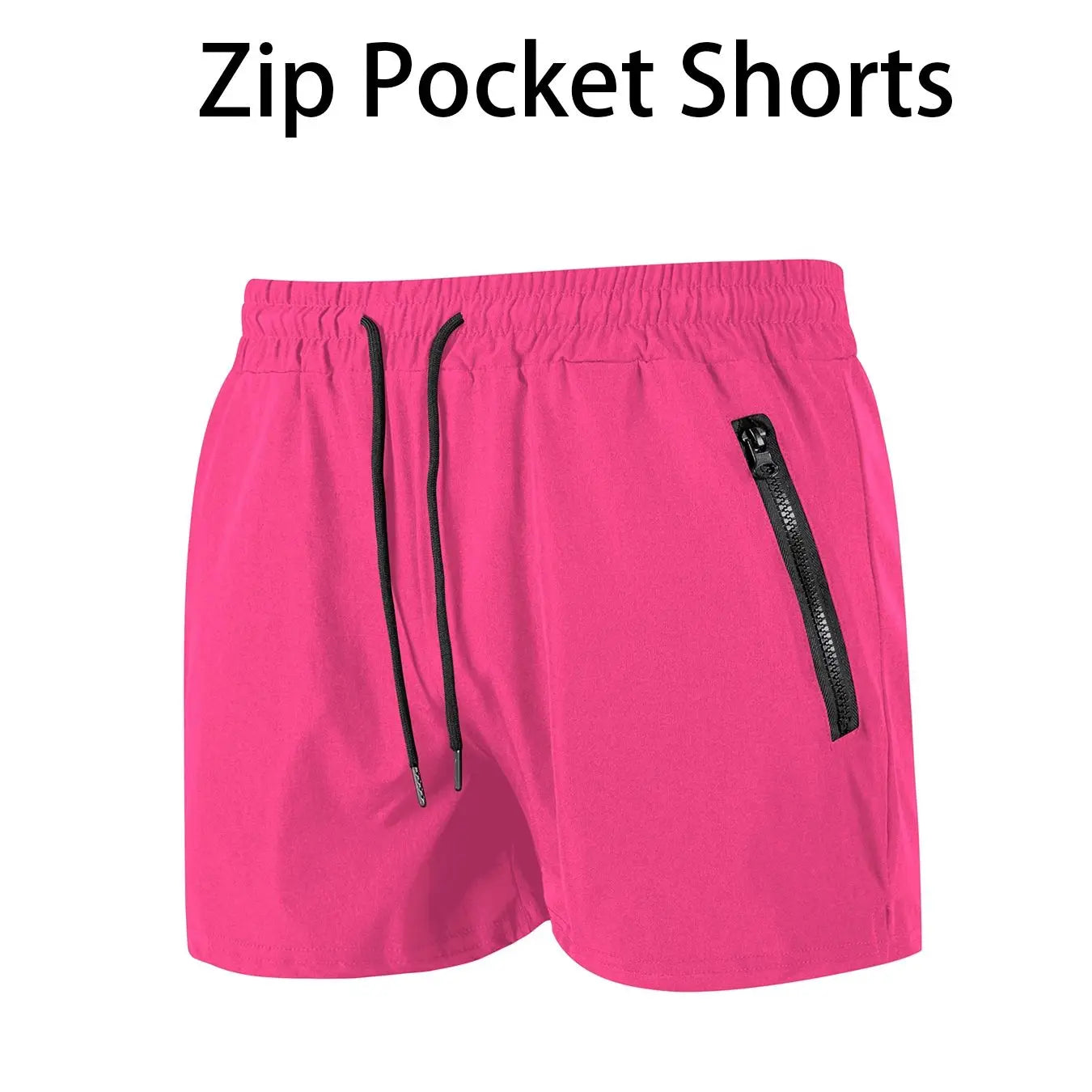 Men’s Quick-Dry Swim Trunks with Zipper Pockets