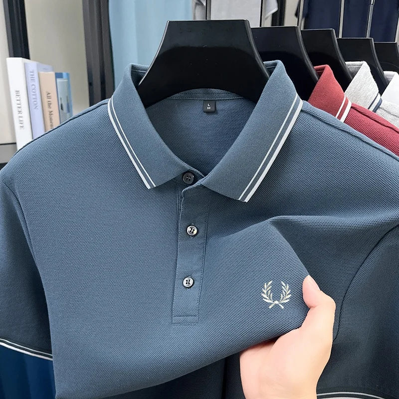 Men’s Zipper Polo Shirt