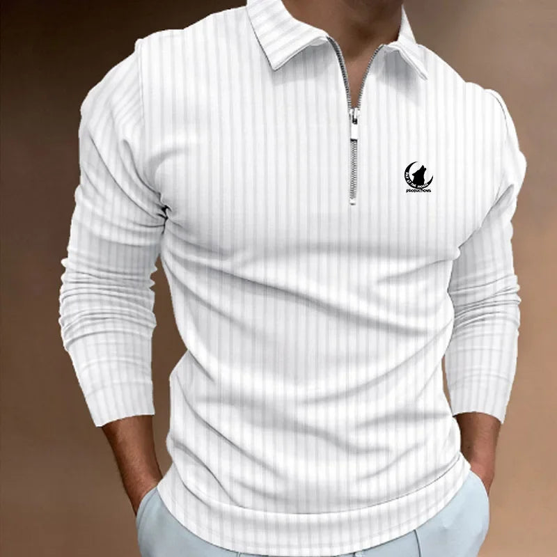 Men’s Zipper Polo Shirt