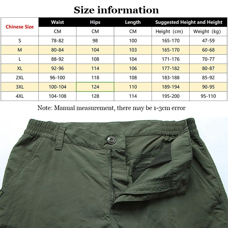 Men’s Summer Tactical Cargo Pants