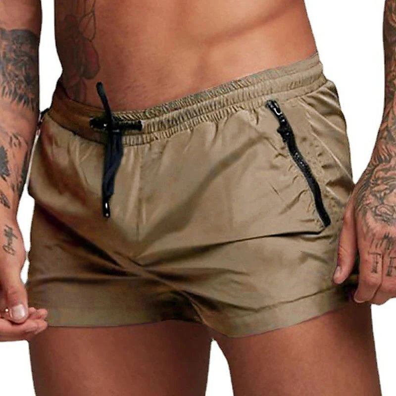 Men’s Quick-Dry Swim Trunks with Zipper Pockets