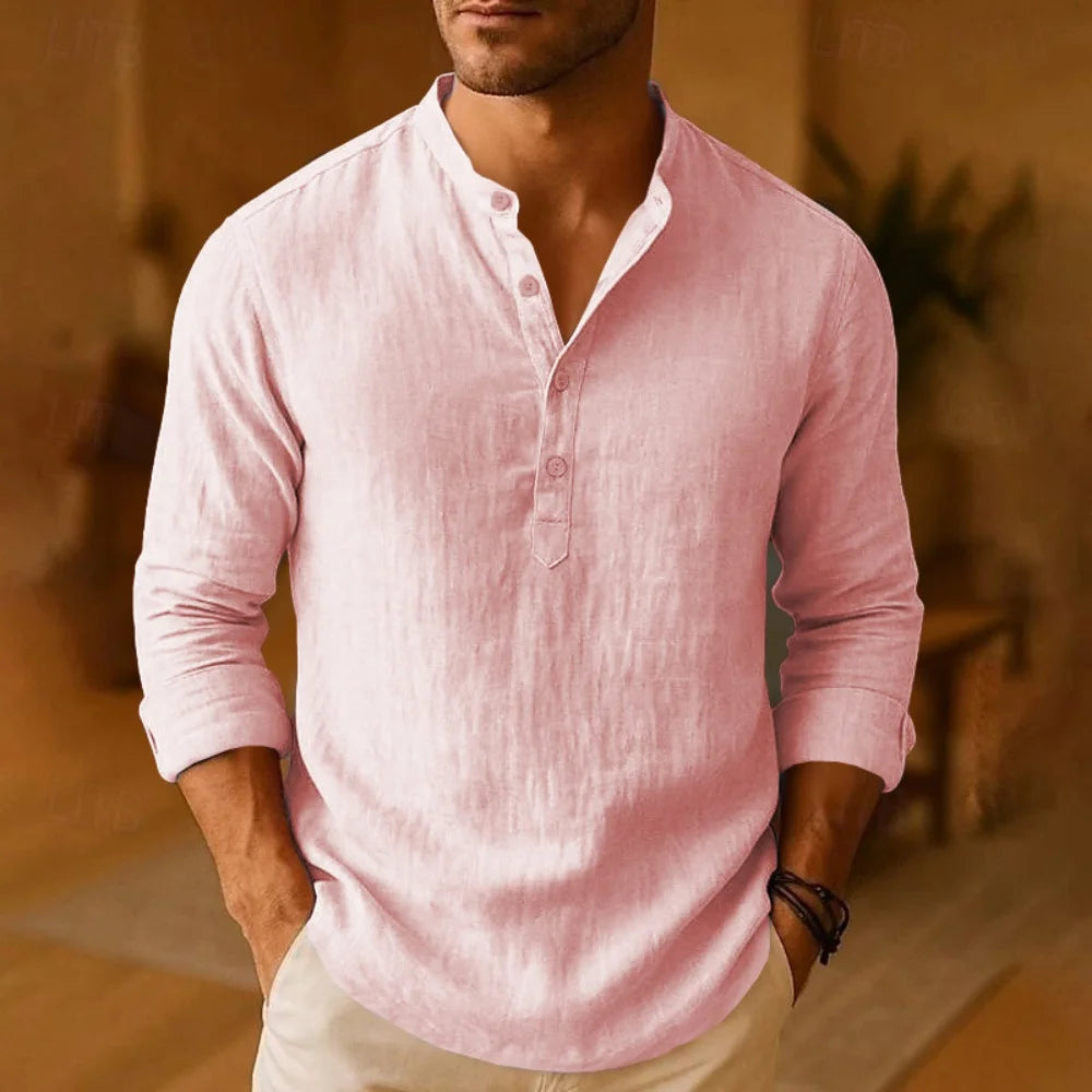 Men’s Cotton Linen Shirt