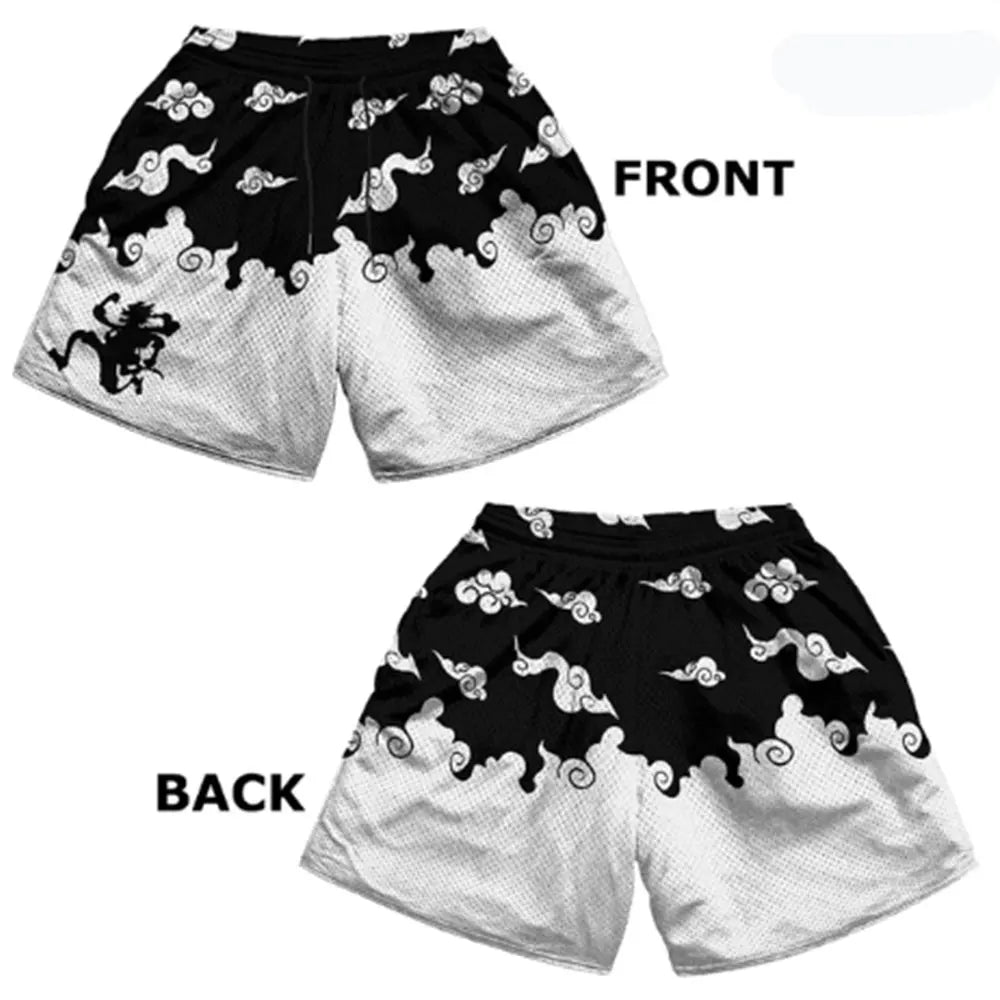 Anime 3D Printed Men’s Gym Shorts