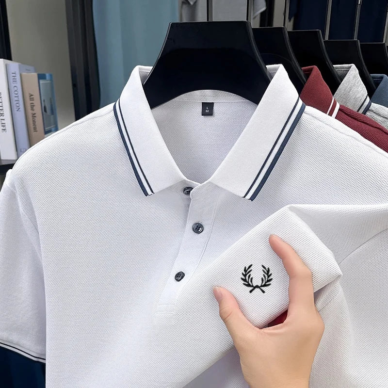 Men’s Zipper Polo Shirt