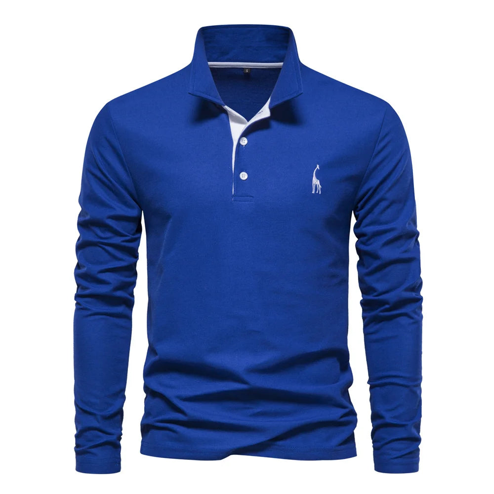 Men's AIOPESON Deer Embroidery Polo