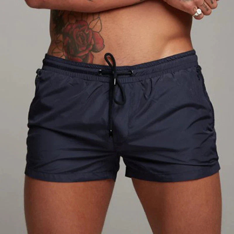 Men’s Quick-Dry Swim Trunks with Zipper Pockets