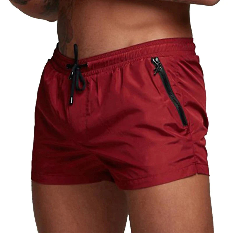 Men’s Quick-Dry Swim Trunks with Zipper Pockets