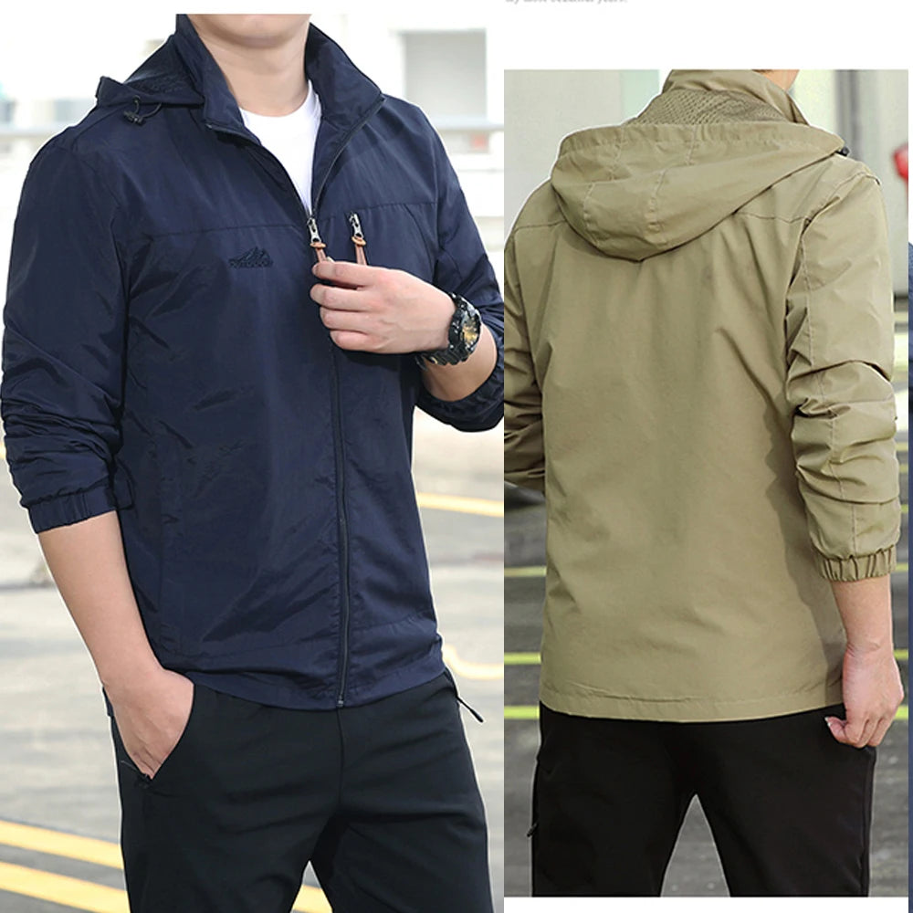 Men's Waterproof Tactical Windbreaker