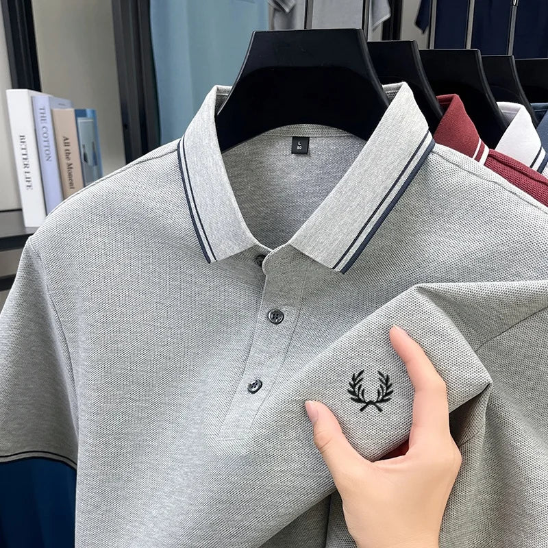 Men’s Zipper Polo Shirt