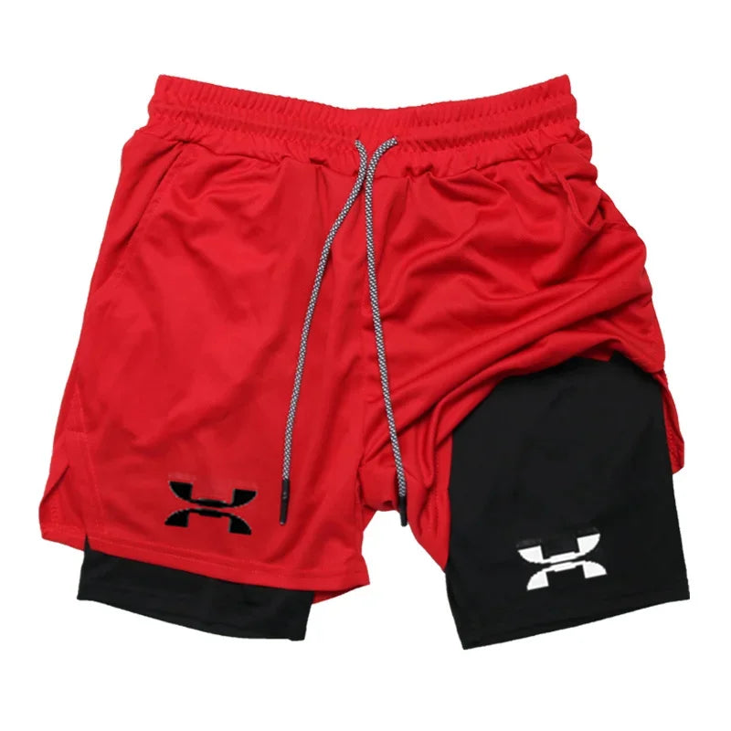 Men’s 2-in-1 Quick-Dry Running Shorts