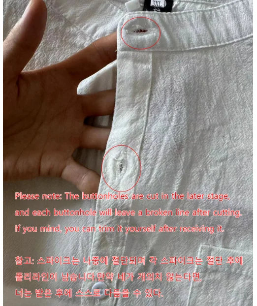 Men's Spring/Summer Stand Collar Shirt