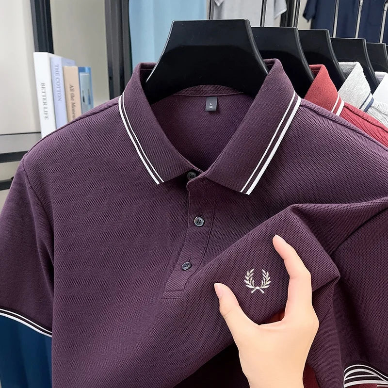 Men’s Zipper Polo Shirt