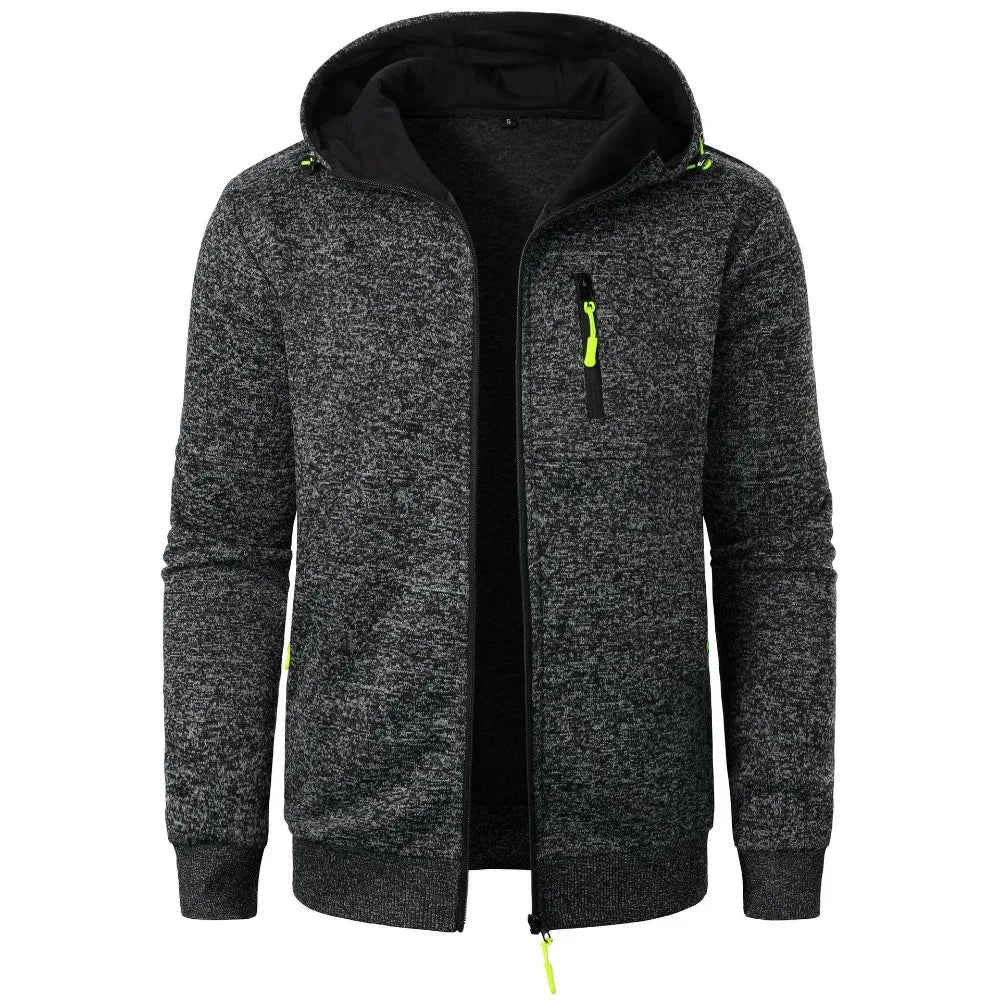 Men's Sports Hooded Sweatshirt Jacket