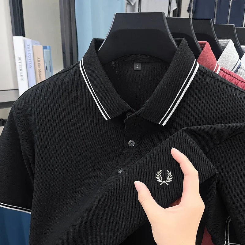 Men’s Zipper Polo Shirt