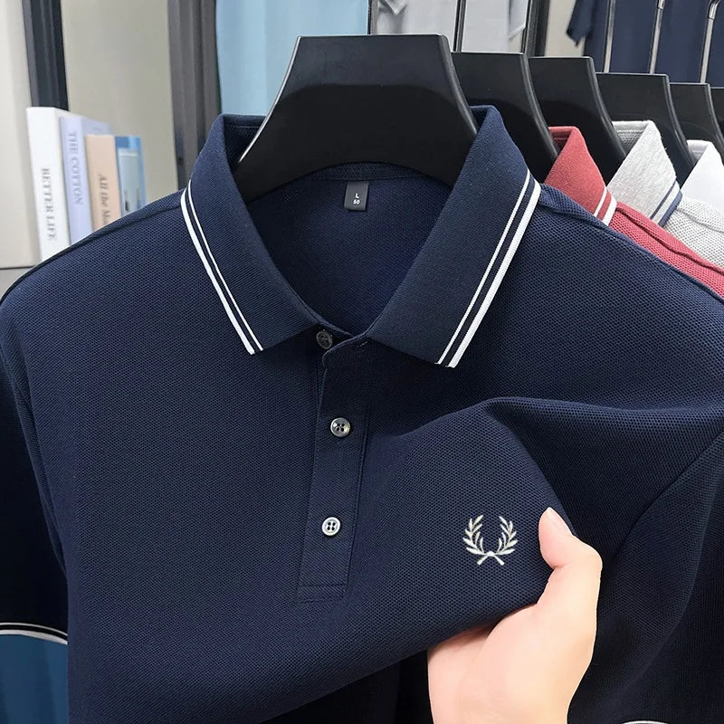 Men’s Zipper Polo Shirt