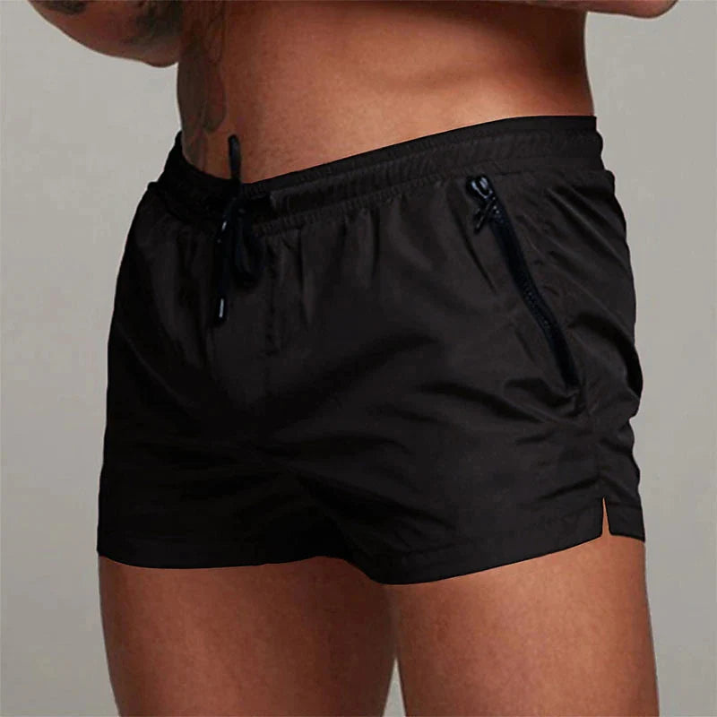 Men’s Quick-Dry Swim Trunks with Zipper Pockets
