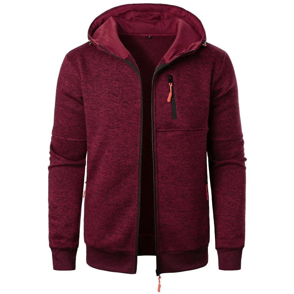 Men's Sports Hooded Sweatshirt Jacket