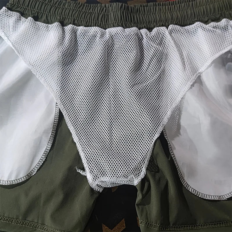 Men’s Quick-Dry Swim Trunks with Zipper Pockets