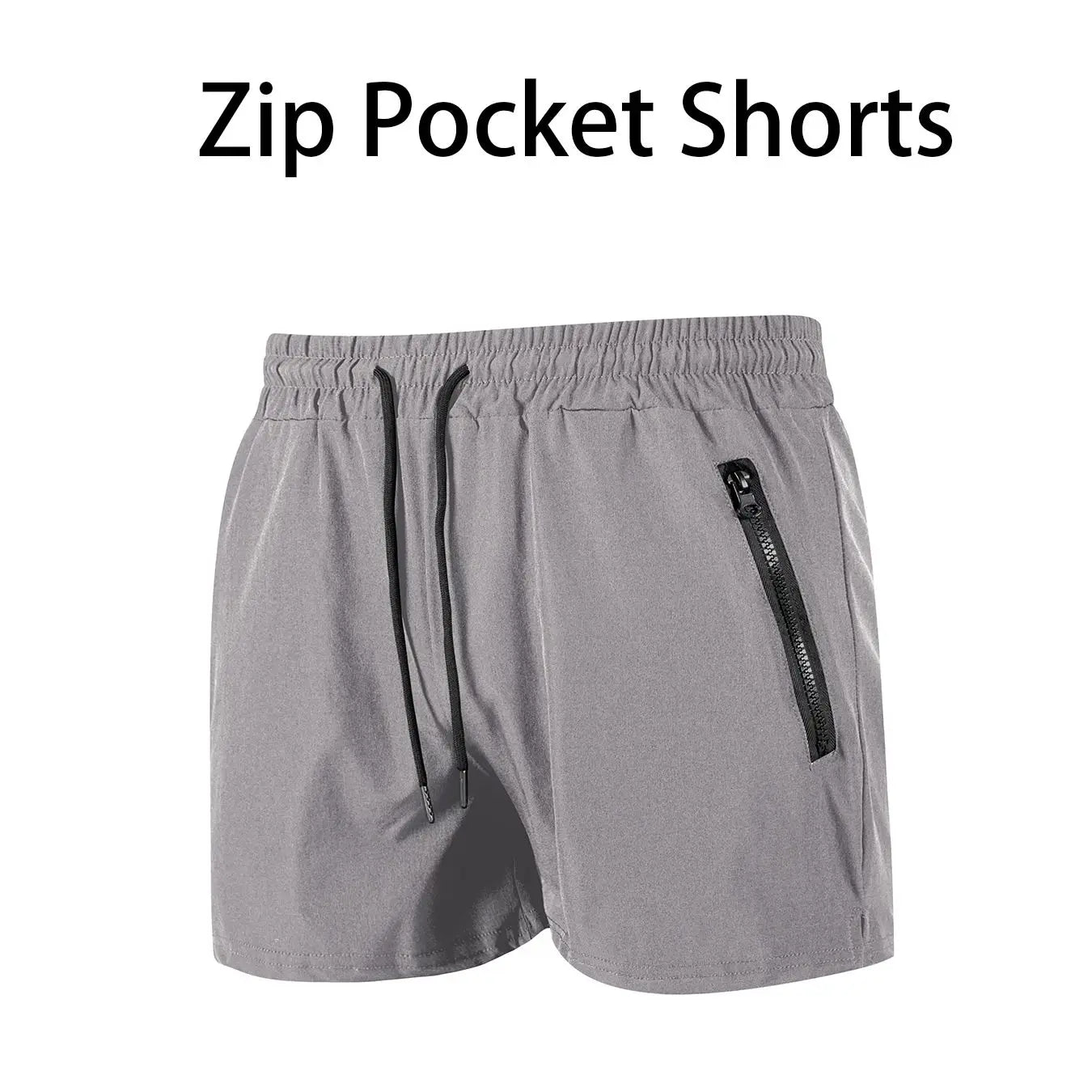 Men’s Quick-Dry Swim Trunks with Zipper Pockets