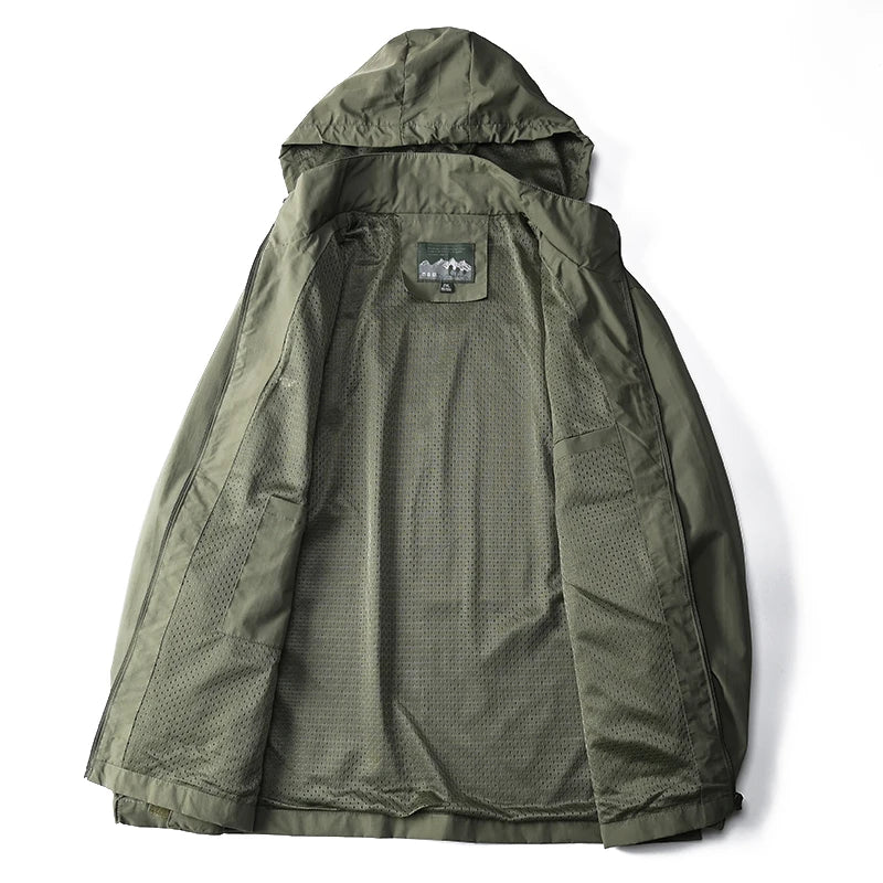 Men's Waterproof Tactical Windbreaker