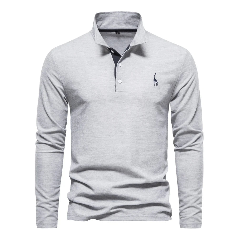 Men's AIOPESON Deer Embroidery Polo