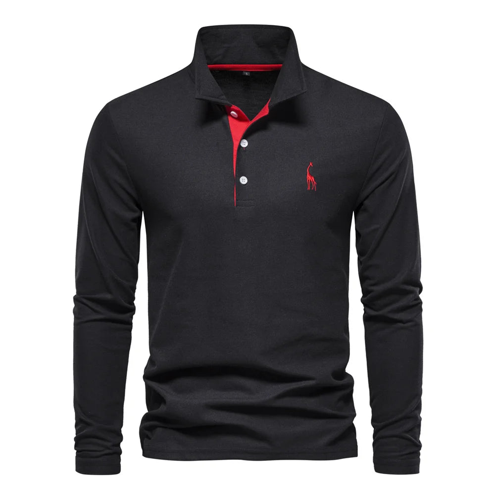 Men's AIOPESON Deer Embroidery Polo