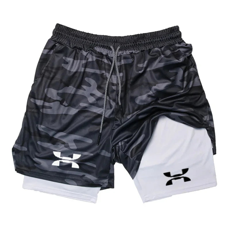 Men’s 2-in-1 Quick-Dry Running Shorts