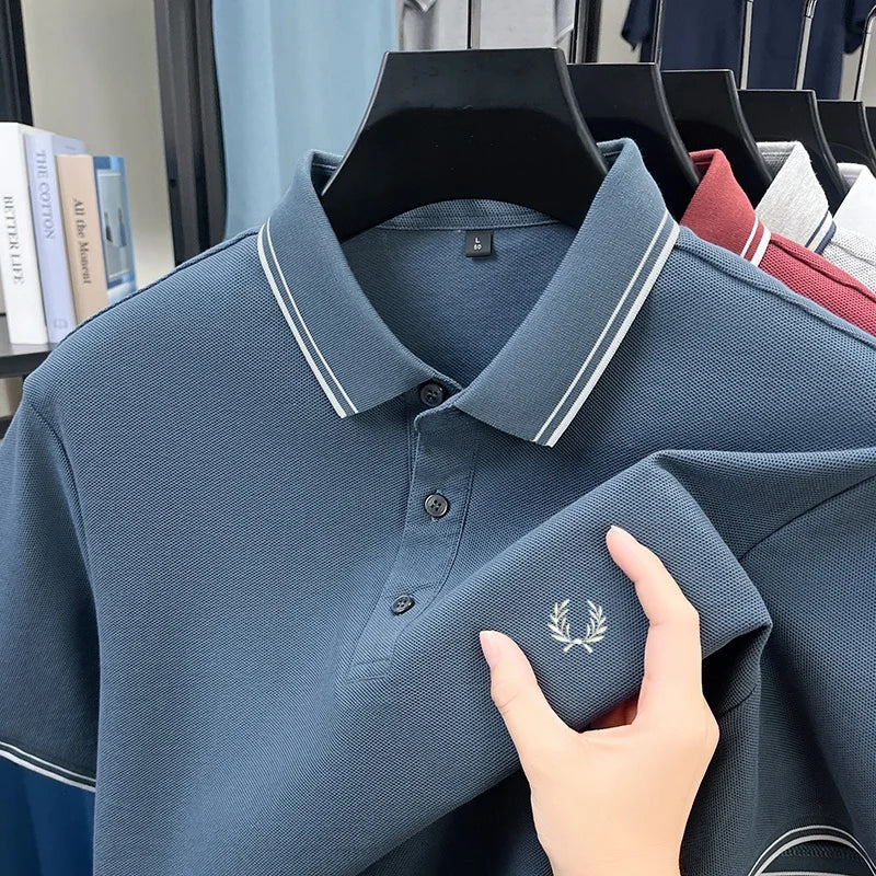 Men’s Zipper Polo Shirt