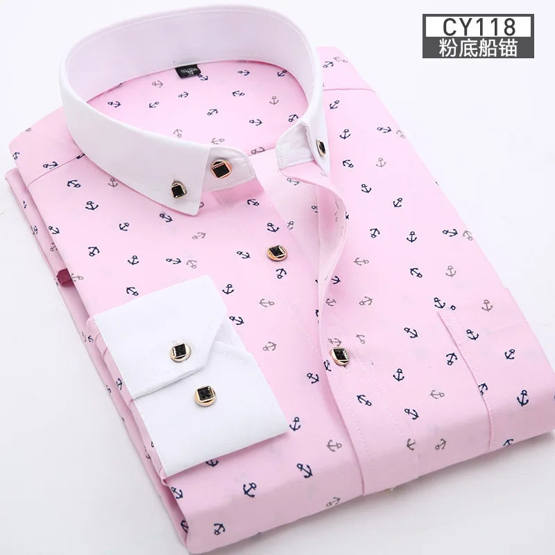 Men's Slim Fit Printed Shirt