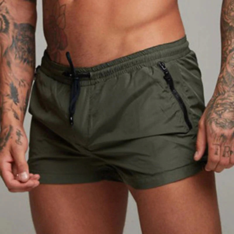 Men’s Quick-Dry Swim Trunks with Zipper Pockets