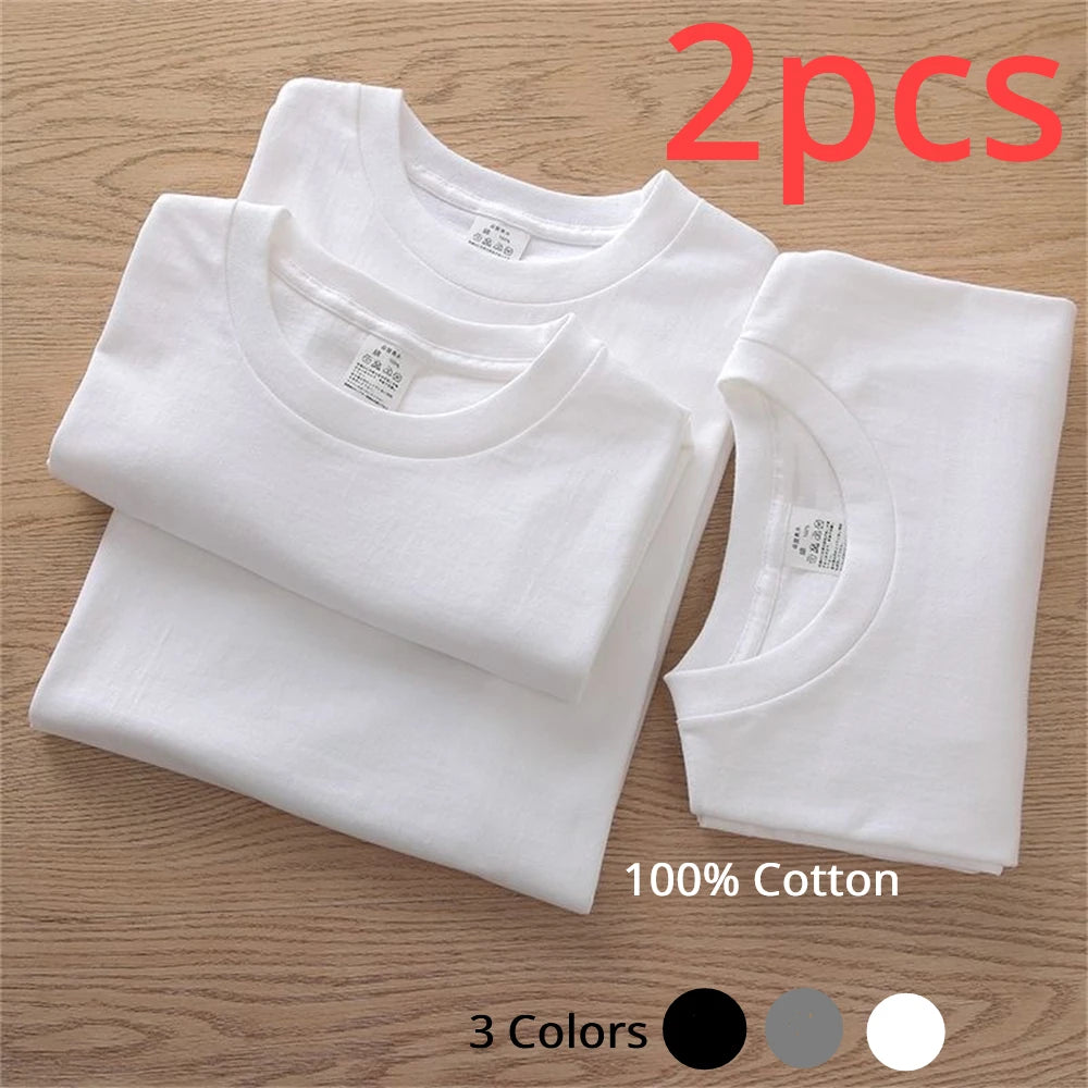 2PCS Cotton T-Shirts