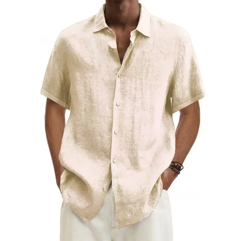 Men’s Cotton Linen Shirt
