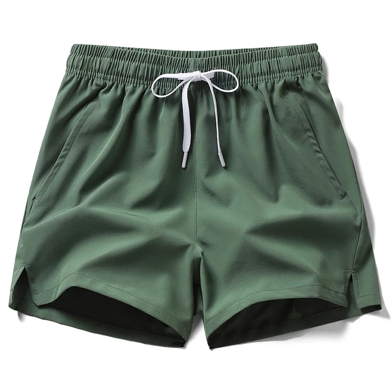 Unisex 3-in-1 Sports Shorts with Zippered Pockets