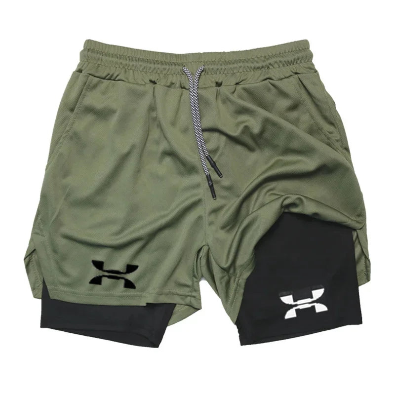 Men’s 2-in-1 Quick-Dry Running Shorts