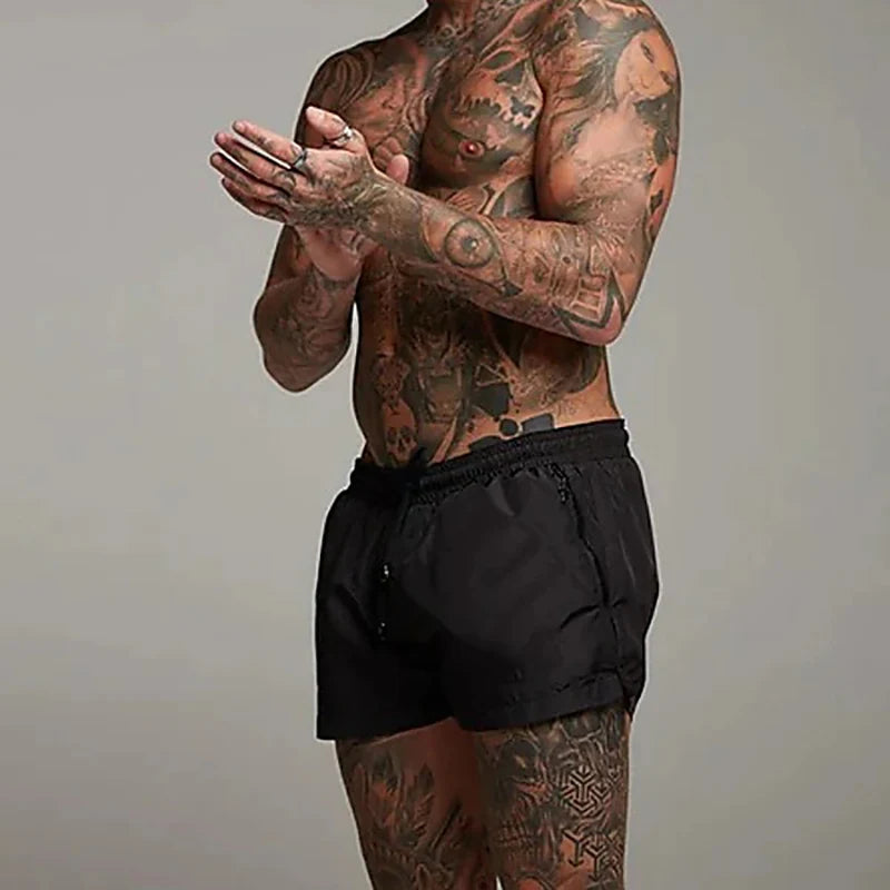 Men’s Quick-Dry Swim Trunks with Zipper Pockets