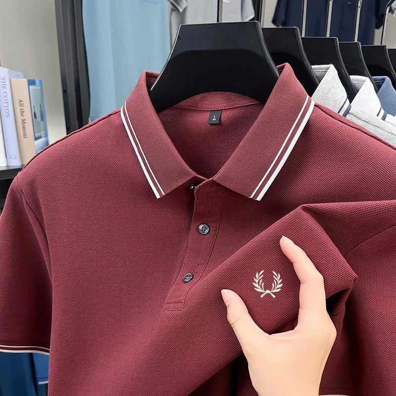 Men’s Zipper Polo Shirt