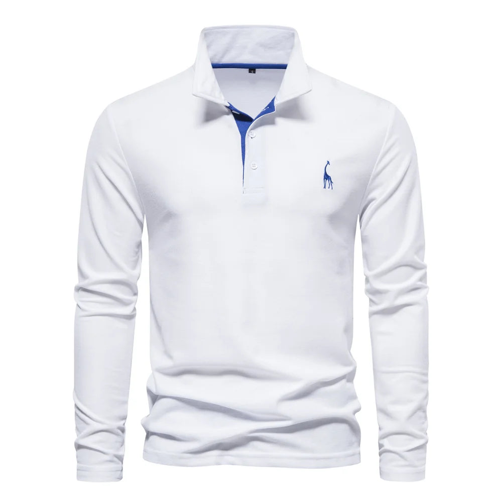 Men's AIOPESON Deer Embroidery Polo