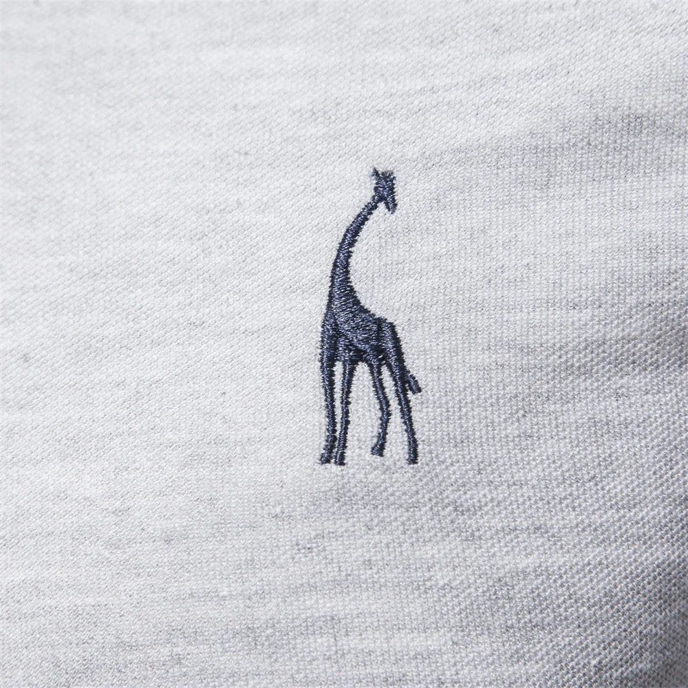 Men's AIOPESON Deer Embroidery Polo