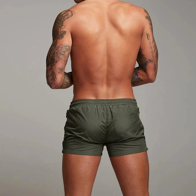 Men’s Quick-Dry Swim Trunks with Zipper Pockets