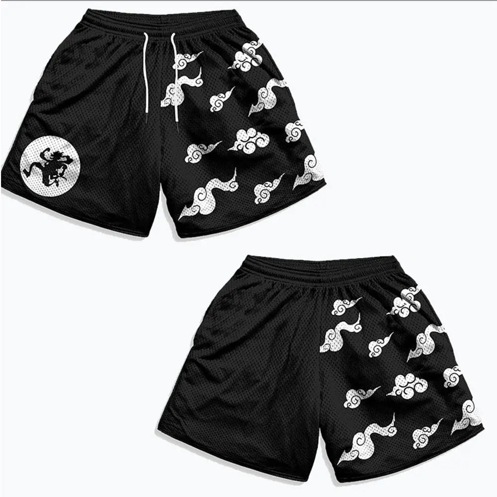 Anime 3D Printed Men’s Gym Shorts