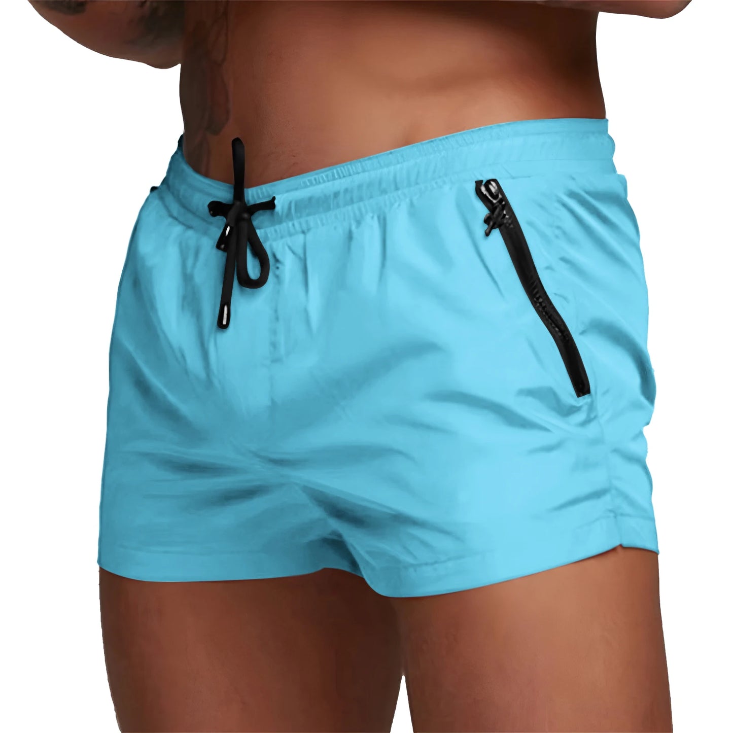 Men’s Quick-Dry Swim Trunks with Zipper Pockets