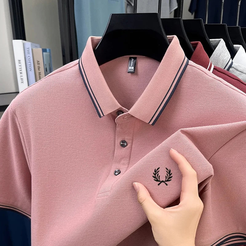 Men’s Zipper Polo Shirt