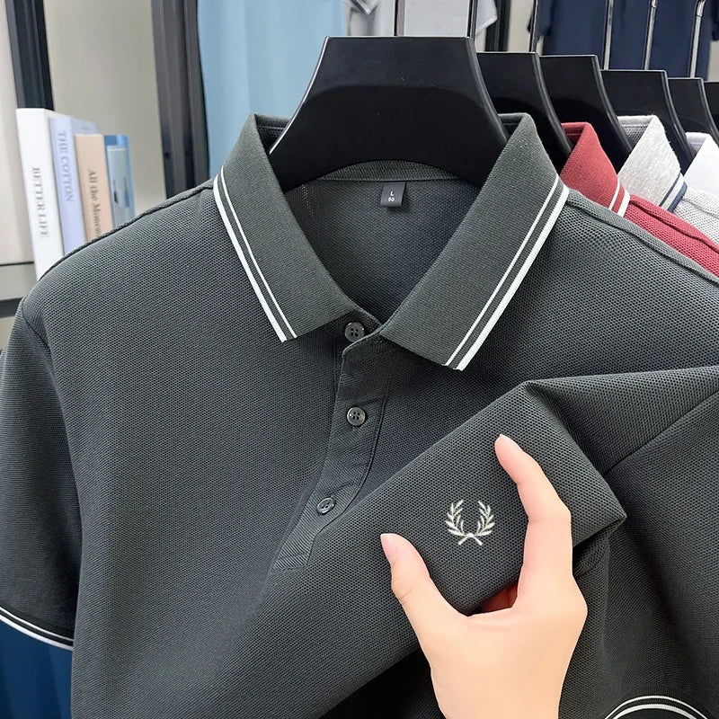 Men’s Zipper Polo Shirt