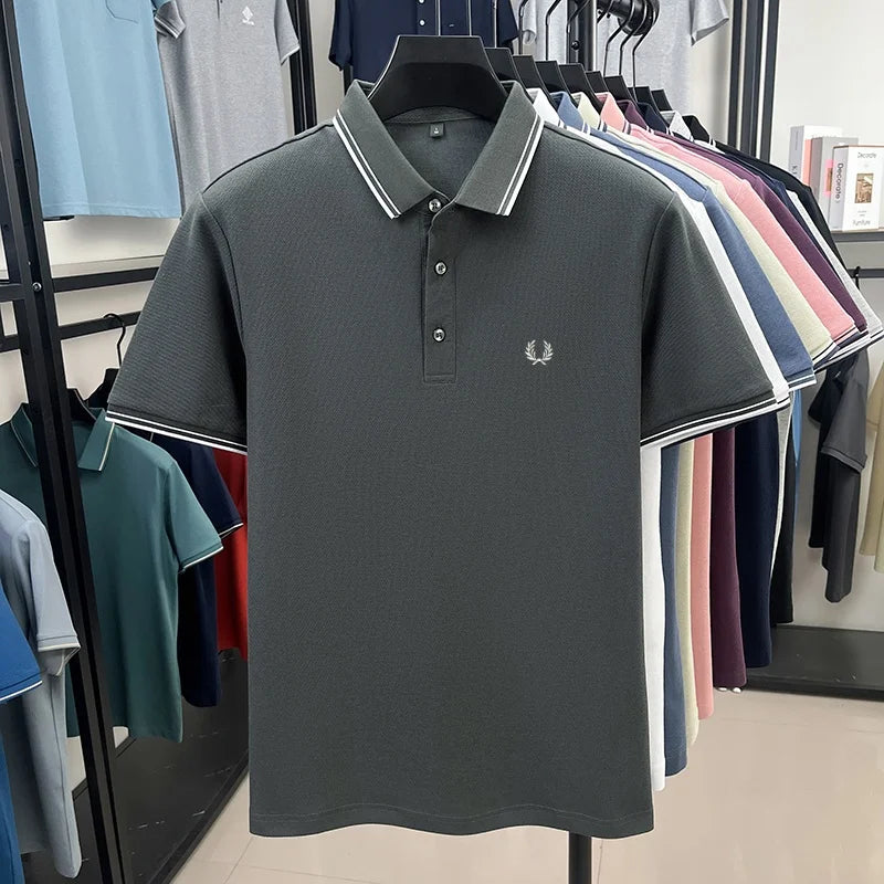 Men’s Zipper Polo Shirt