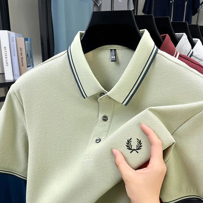 Men’s Zipper Polo Shirt