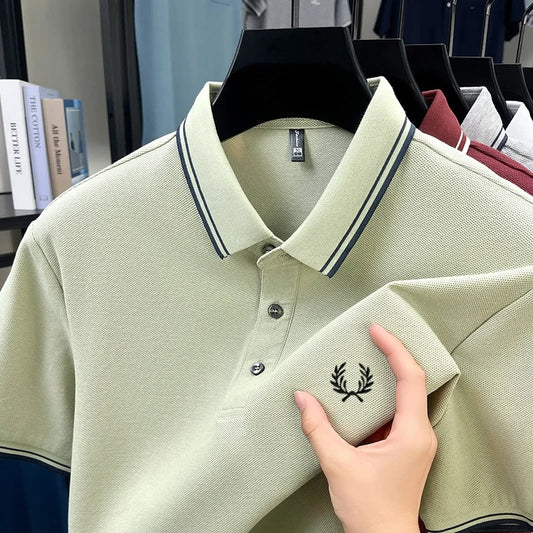Men’s Zipper Polo Shirt