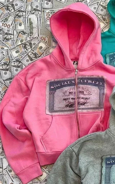 Unisex Y2K Retro Printed Hoodie